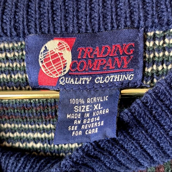 1990s Retro 100% Acrylic Trading Co. Sweater Sz XL - Picture 15 of 16